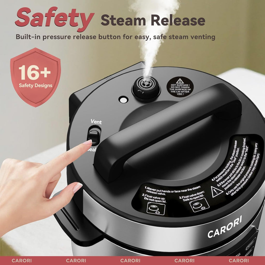 Instant Pot Duo 7-in-1 Electric Pressure Cooker, Slow Cooker, Rice, Steamer, Sauté, Yogurt Maker, Warmer & Sterilizer, Includes App With Over 800 Recipes, Stainless Steel, 6 Quart