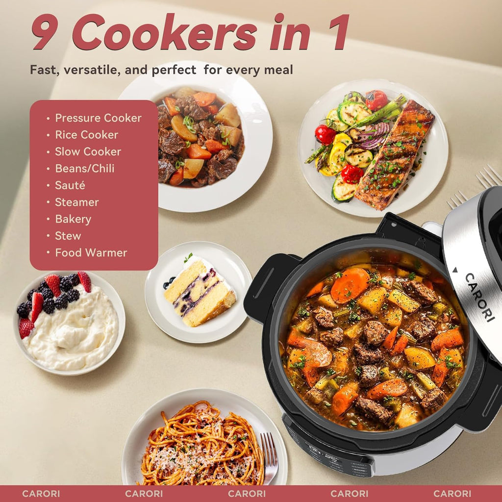 Instant Pot Duo 7-in-1 Electric Pressure Cooker, Slow Cooker, Rice, Steamer, Sauté, Yogurt Maker, Warmer & Sterilizer, Includes App With Over 800 Recipes, Stainless Steel, 6 Quart